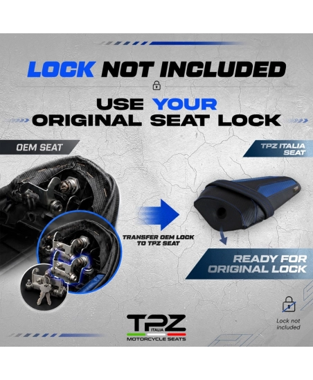 Selle complète compatible - Yamaha R7 2021-2026 - mod Yabai Ultragrip Seat