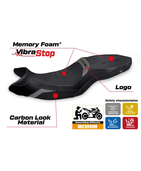 Seat cover compatible - BMW F 900 XR 2019-2026 - mod Tarfu Comfort System Plus