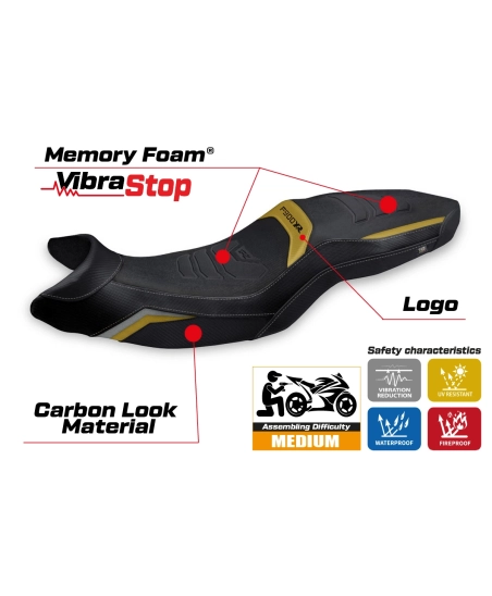 Sitzbezug kompatibel - BMW F 900 XR 2019-2026 - mod Tarfu Comfort System Plus