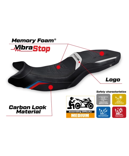 Sitzbezug kompatibel - BMW F 900 XR 2019-2026 - mod Tarfu Comfort System Plus