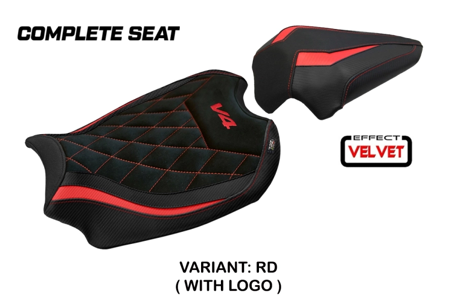 Complete seat compatible - Ducati Panigale V4 2018-2024 - mod Gorizia Standard Seat