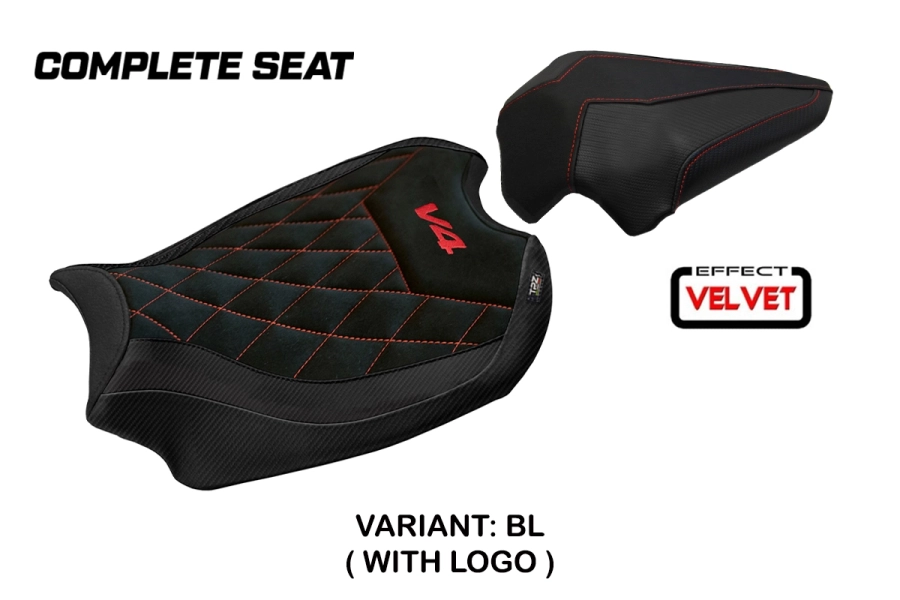 Asiento completo compatible - Ducati Panigale V4 2018-2024 - mod Gorizia Standard Seat