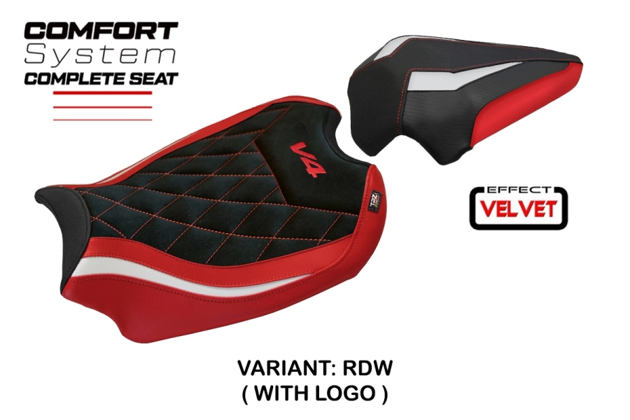 Complete seat compatible - Ducati Panigale V4 2018-2024 - mod Gorizia Comfort System