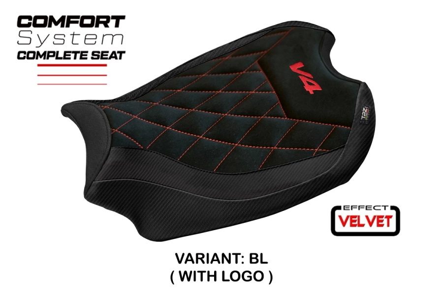 Selle complète compatible - Ducati Panigale V4 2018-2024 - mod Gorizia Comfort System
