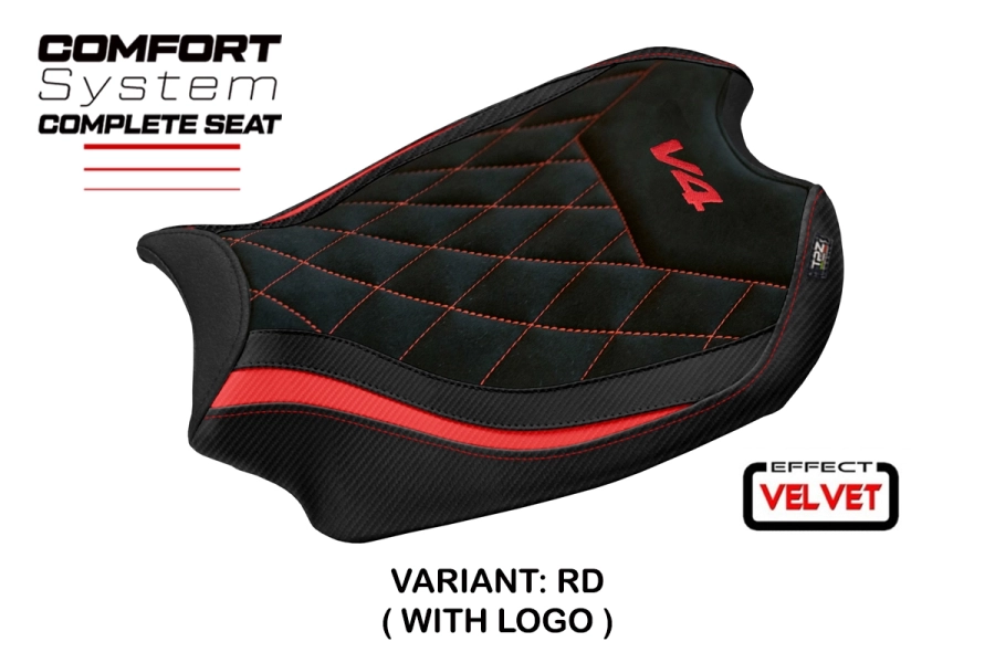 Komplette Sitzbank kompatibel - Ducati Panigale V4 2018-2024 - mod Gorizia Comfort System
