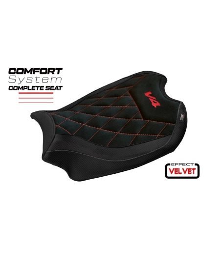 Asiento completo compatible - Ducati Panigale V4 2018-2024 - mod Gorizia Comfort System