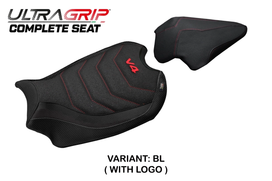 Complete seat compatible - Ducati Panigale V4 2018-2024 - mod Gorizia Ultragrip Seat