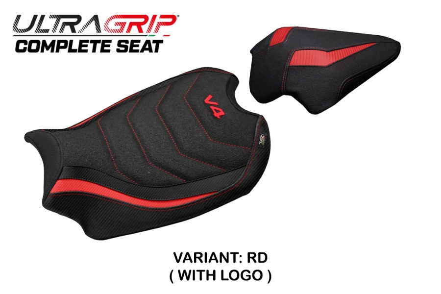 Complete seat compatible - Ducati Panigale V4 2018-2024 - mod Gorizia Ultragrip Seat