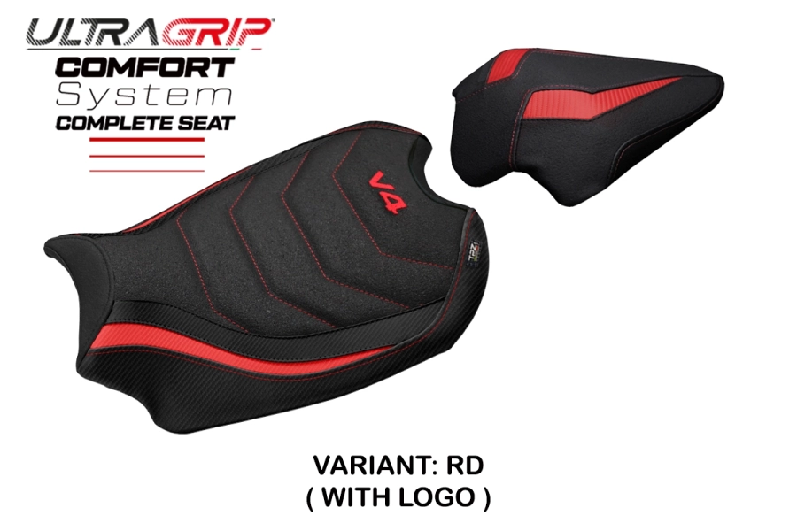 Sella completa compatibile - Ducati Panigale V4 2018-2024 - mod Gorizia Ultragrip Comfort System