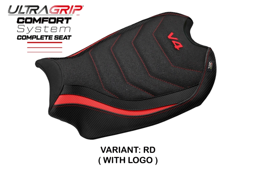 Sella completa compatibile - Ducati Panigale V4 2018-2024 - mod Gorizia Ultragrip Comfort System
