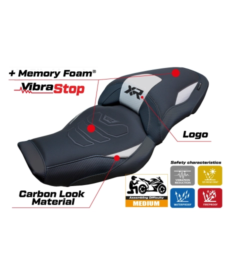 Seat cover compatible - BMW S 1000 XR 2024-2026 - mod Linz Comfort System Plus