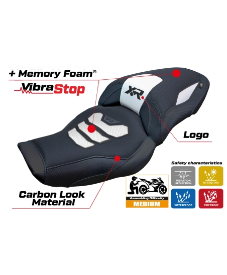 Seat cover compatible - BMW S 1000 XR 2024-2026 - mod Linz Comfort System Plus