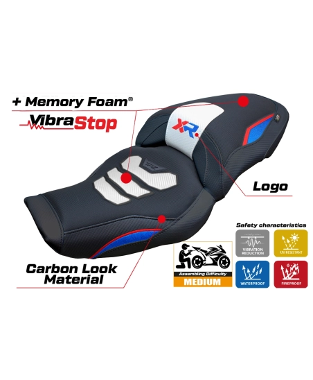 Housse de selle compatible - BMW S 1000 XR 2024-2026 - mod Linz Comfort System Plus