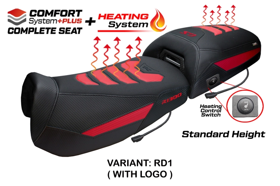 Asiento completo compatible - BMW R 1300 GS Adventure 2024-2026 - mod Aalen Heating Comfort System Plus