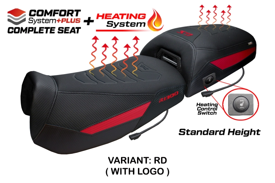 Asiento completo compatible - BMW R 1300 GS Adventure 2024-2026 - mod Aalen Heating Comfort System Plus