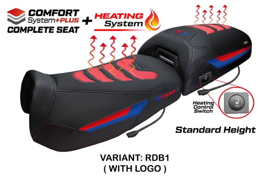 Komplette Sitzbank kompatibel - BMW R 1300 GS Adventure 2024-2026 - mod Aalen Heating Comfort System Plus