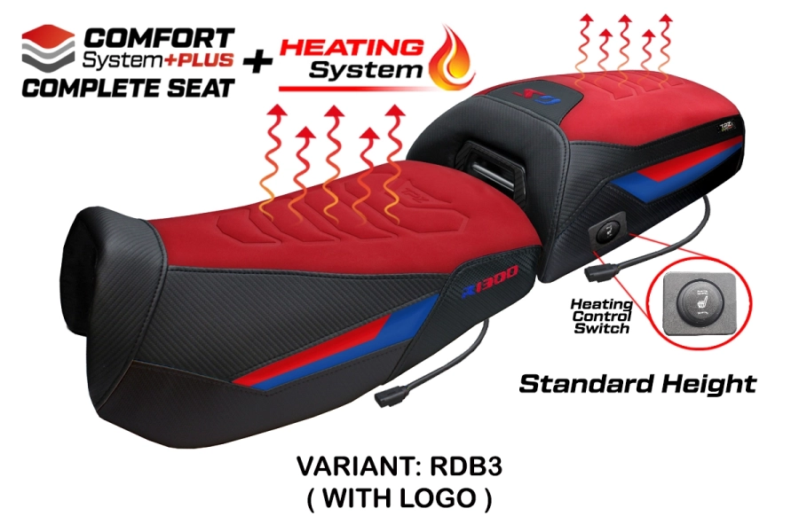 Complete seat compatible - BMW R 1300 GS Adventure 2024-2026 - mod Aalen Heating Comfort System Plus