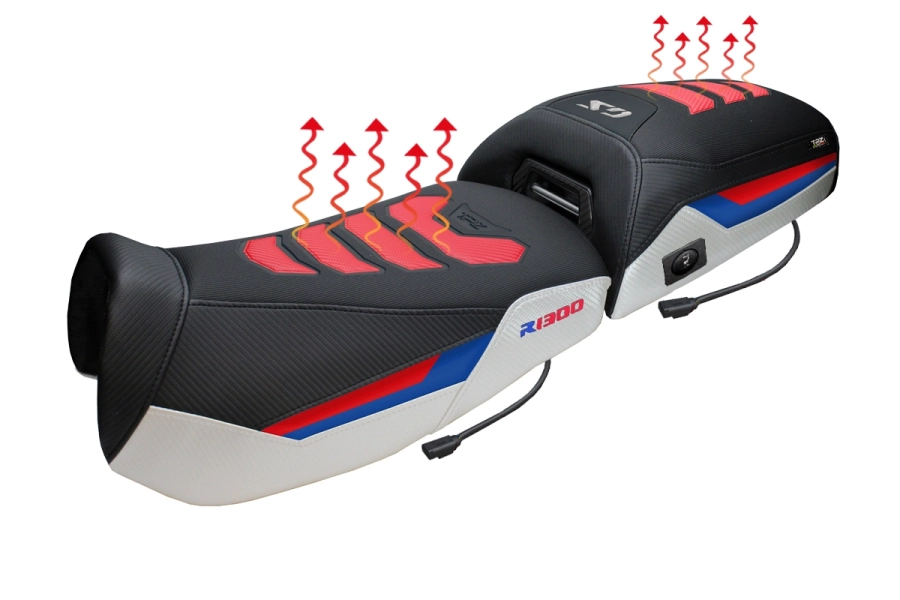 Complete seat compatible - BMW R 1300 GS Adventure 2024-2026 - mod Aalen Heating Comfort System Plus - Lowered