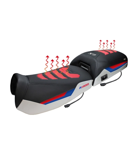 Complete seat compatible - BMW R 1300 GS Adventure 2024-2026 - mod Aalen Heating Comfort System Plus - Lowered