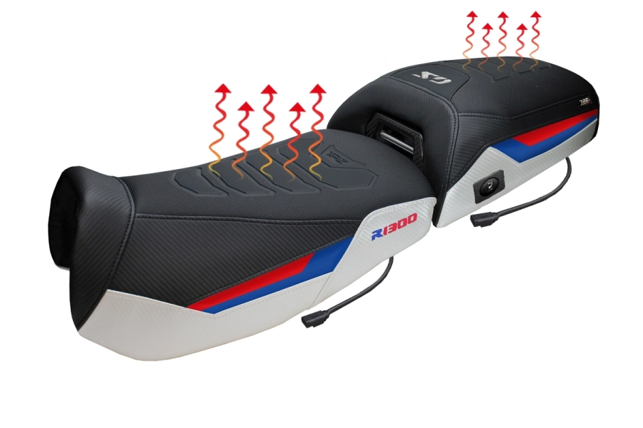Complete seat compatible - BMW R 1300 GS Adventure 2024-2026 - mod Aalen Heating Comfort System Plus - Lowered