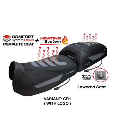Asiento completo compatible - BMW R 1300 GS Adventure 2024-2026 - mod Aalen Heating Comfort System Plus - Rebajado