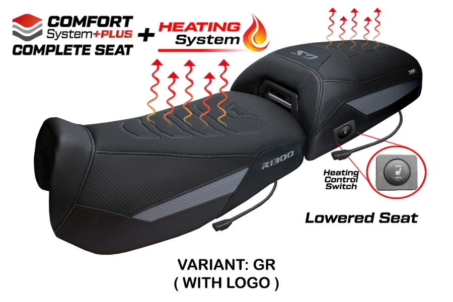 Selle complète compatible - BMW R 1300 GS Adventure 2024-2026 - mod Aalen Heating Comfort System Plus - Abaissée