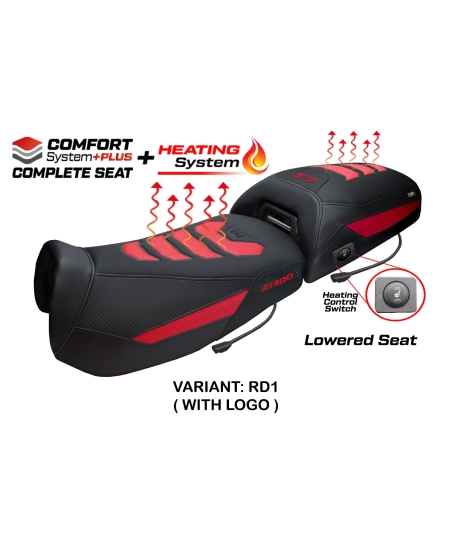 Complete seat compatible - BMW R 1300 GS Adventure 2024-2026 - mod Aalen Heating Comfort System Plus - Lowered