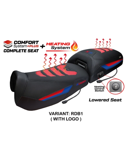 Selle complète compatible - BMW R 1300 GS Adventure 2024-2026 - mod Aalen Heating Comfort System Plus - Abaissée