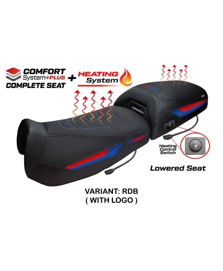 Selle complète compatible - BMW R 1300 GS Adventure 2024-2026 - mod Aalen Heating Comfort System Plus - Abaissée