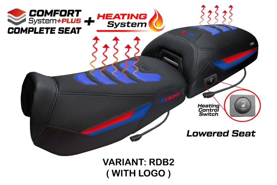 Asiento completo compatible - BMW R 1300 GS Adventure 2024-2026 - mod Aalen Heating Comfort System Plus - Rebajado