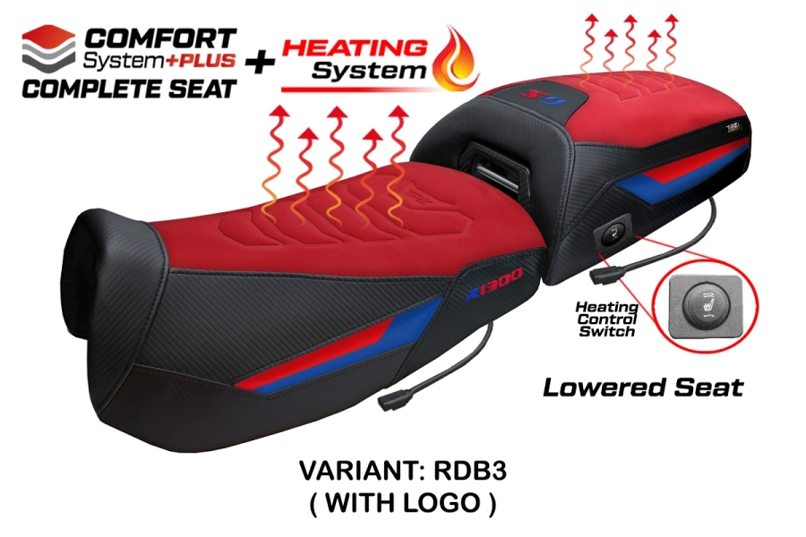 Sella completa compatibile - BMW R 1300 GS Adventure 2024-2026 - mod Aalen Heating Comfort System Plus - Ribassato