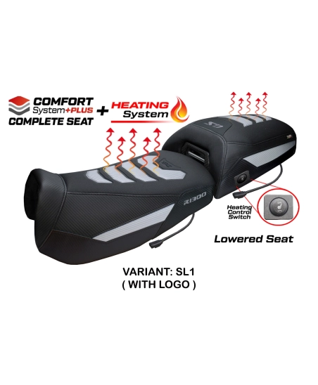 Komplette Sitzbank kompatibel - BMW R 1300 GS Adventure 2024-2026 - mod Aalen Heating Comfort System Plus - Gesenkt