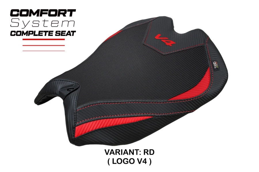 Asiento completo compatible - Ducati Panigale V4 2025-2026 - mod Pavia Comfort System