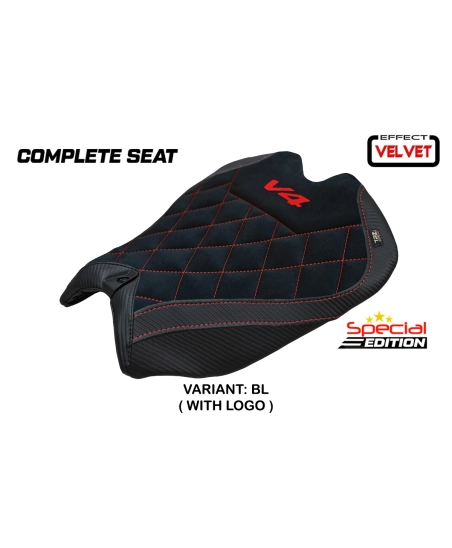 Sella completa compatibile - Ducati Panigale V4 2025-2026 - mod Pavia Velvet Special Edition