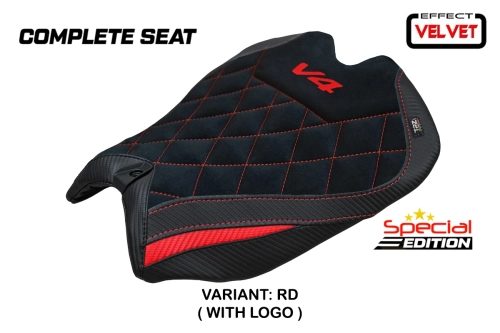 Sella completa compatibile - Ducati Panigale V4 2025-2026 - mod Pavia Velvet Special Edition 2