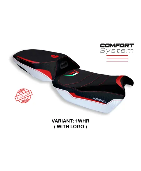 Housse de selle compatible Ducati Multistrada V4 (21-22) modèle Rosita special color comfort system