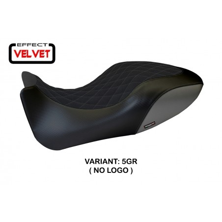 Funda de asiento compatible con Ducati Diavel (11-13) modelo Viano 1 terciopelo