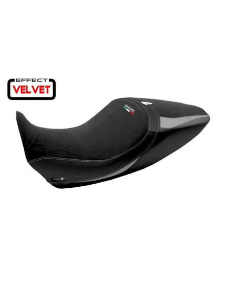 Housse de selle compatible Ducati Diavel 1260 (19-22) modèle Saranda 1 velvet