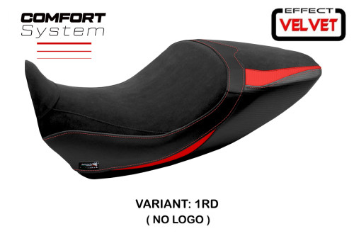 Funda de asiento compatible Ducati Diavel 1260 (19-22) modelo Saranda 1 velvet comfort system 2