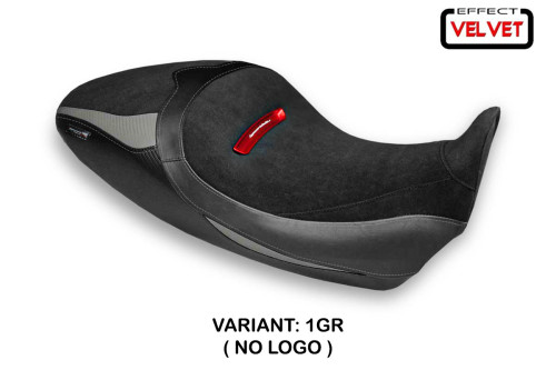 Funda de asiento compatible con Ducati Diavel 1260 S (19-22) modelo Braila 1 terciopelo 2