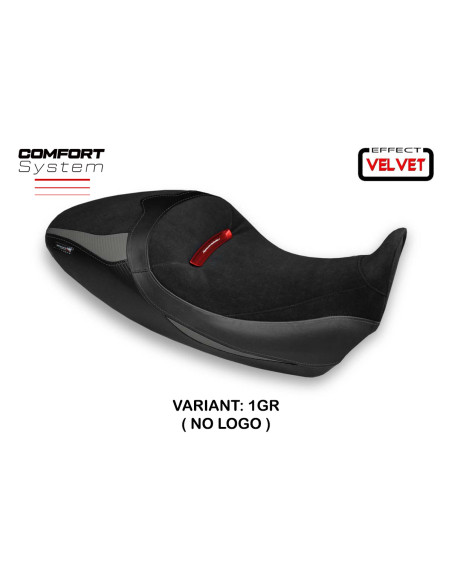 Funda de asiento compatible con Ducati Diavel 1260 S (19-22) modelo Costanza 1 velvet comfort system