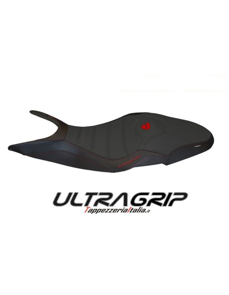 Funda de asiento compatible con Ducati Super Sport (17-22) modelo Pistoia 1 ultragrip