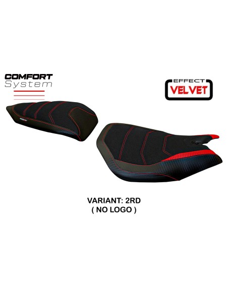 Housse de selle compatible Ducati Panigale 899 (13-15) modèle Leiden Velvet Comfort System