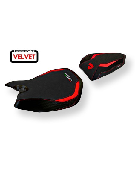 Housse de selle compatible Ducati Panigale 1199 (11-15) modèle Jarvan velvet