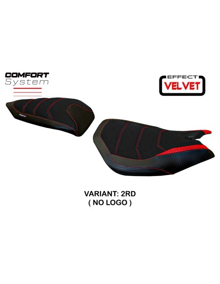 Funda de asiento compatible con Ducati Panigale 1299 (15-18) modelo Leiden velvet comfort system