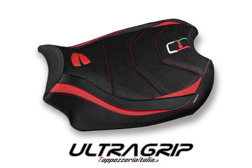 Housse de selle compatible Ducati Panigale V4 (18-22) modèle Smila ultragrip