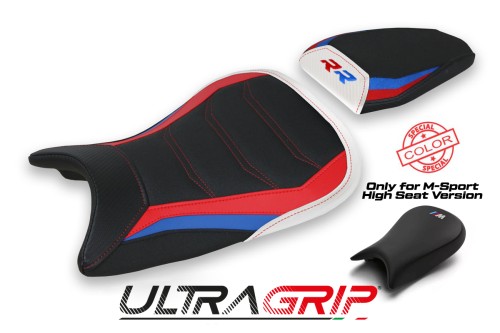 Housse de selle compatible BMW S 1000 RR M-Sport (19-22) modèle Baltar ultragrip