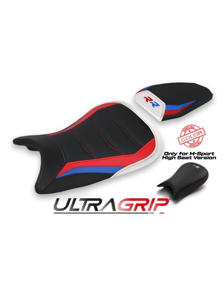 Housse de selle compatible BMW S 1000 RR M-Sport (19-22) modèle Baltar ultragrip