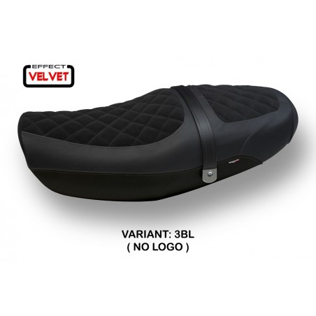 Sitzbezug kompatibel Kawasaki Z 900 RS (18-22) Modell Natal Total Black Velvet