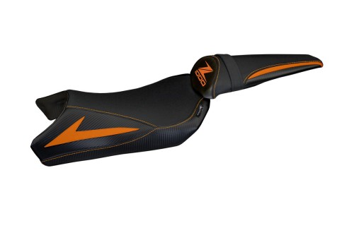 Funda de asiento compatible con Kawasaki Z 1000 (10-13) modelo Berna Total Black